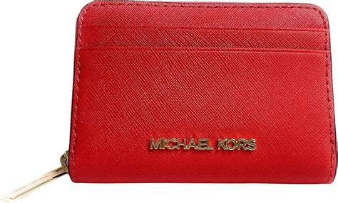 Michael Kors Jet Set Travel Medium Zip Around Card Case (Dark 